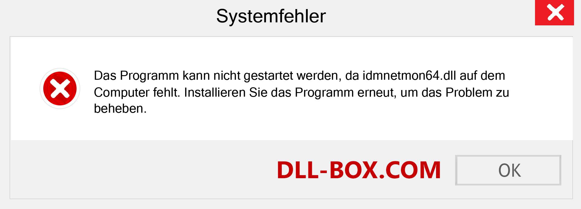 idmnetmon64.dll-Datei fehlt?. Download für Windows 7, 8, 10 - Fix idmnetmon64 dll Missing Error unter Windows, Fotos, Bildern