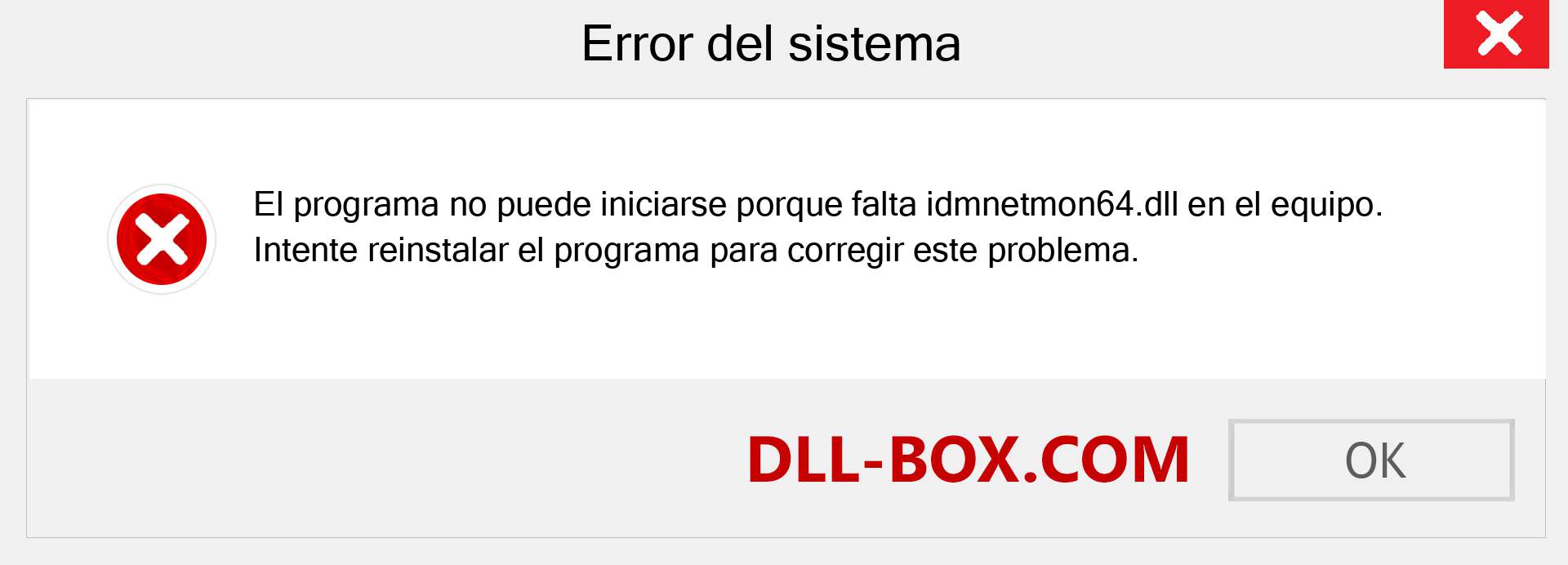 ¿Falta el archivo idmnetmon64.dll ?. Descargar para Windows 7, 8, 10 - Corregir idmnetmon64 dll Missing Error en Windows, fotos, imágenes